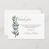 水彩離れ悔やみや弔慰サンキューカード 出欠カード (正面/裏面)