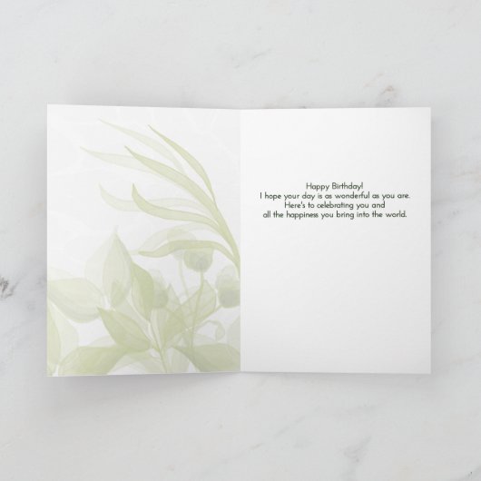 水彩離れ誕生日 カード (内部)