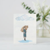 水彩雨女 シーズンポストカード (スタンド正面)