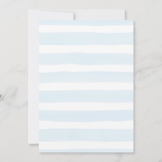 水彩雨滴ベビーシャワー招待状 招待状 (裏面)