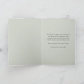 水彩雪だるまメリークリスマスホリデーカード シーズンカード (内部)