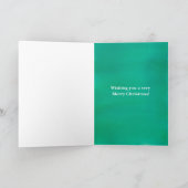 水彩雪だるまメリークリスマス シーズンカード (内部)