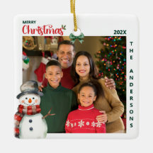 水彩雪だるまワンフォトフェスティバルクリスマス