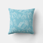 水彩雪だるま両面クリスマスピロー クッション (裏面)