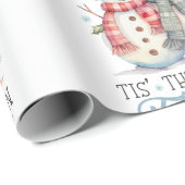 水彩雪だるま ラッピングペーパー (ロールコーナー)