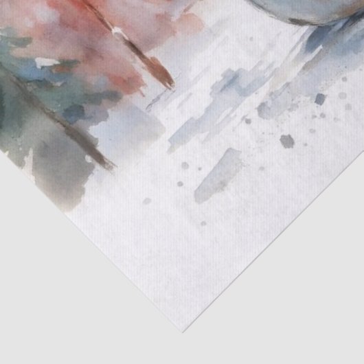 水彩雪だるま 薄葉紙 (詳細)