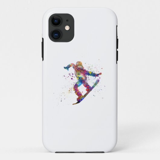 水彩雪だるま Case-Mate iPhoneケース (裏面)