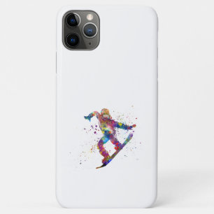 水彩雪だるま iPhone 11 PRO MAXケース