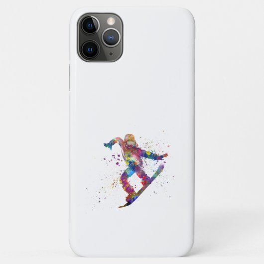 水彩雪だるま Case-Mate iPhoneケース (裏面)