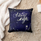 水彩雪のシーンのクリスマスをテーマにした クッション (ブランケット)