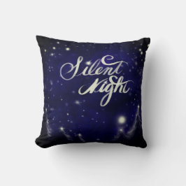 水彩雪のシーンのクリスマスをテーマにした クッション