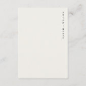 水彩雪の冬の森パイン結婚ズ詳細 エンクロージャーカード (裏面)