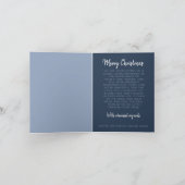 水彩雪の山の村ランドスケープ シーズンカード (内部)