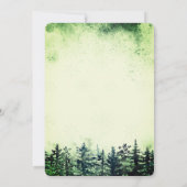 水彩雪の松の森 招待状 (裏面)