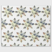 水彩雪の結晶、魔法の色 ラッピングペーパー (フラット)