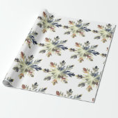 水彩雪の結晶、魔法の色 ラッピングペーパー (アンロールド)