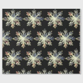 水彩雪の結晶、魔法の色 ラッピングペーパー (フラット)