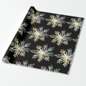 水彩雪の結晶、魔法の色 ラッピングペーパー (アンロールド)