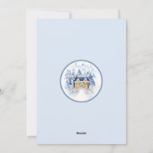 水彩雪カバーヴィンテージコテージ シーズンカード (裏面)