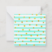 水彩雪グローブクリスマスギフトエンクロージャー ノートカード (裏面)