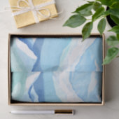 水彩雪山自然イラストレーション 薄葉紙 (ギフト)