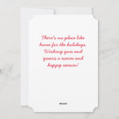 水彩雪景のホリデーカード シーズンカード (裏面)