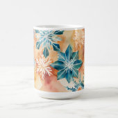 水彩雪片クリスマスマグ コーヒーマグカップ (中央)