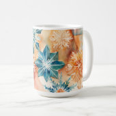 水彩雪片クリスマスマグ コーヒーマグカップ (正面右)