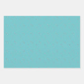 水彩雪片包み紙シート ラッピングペーパーシート (正面3)