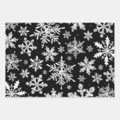 水彩雪片包み紙シート ラッピングペーパーシート (正面)