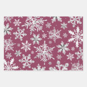 水彩雪片包み紙シート ラッピングペーパーシート (正面)