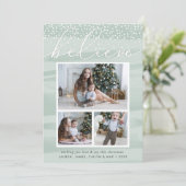 水彩雪 |写真コラージュカード シーズンカード (スタンド正面)