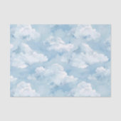 水彩雲ソフトブルー 薄葉紙 (正面)