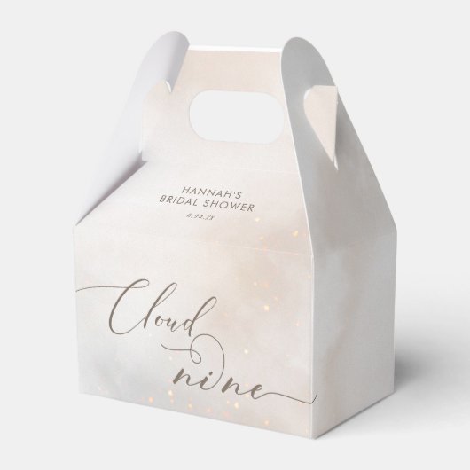 水彩雲9ブライダルシャワー有難う フェイバーボックス (正面サイド)