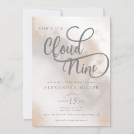 水彩雲 |モダントレンディーブライダルシャワー 招待状