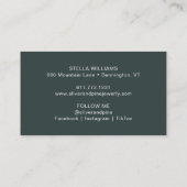 水彩霧の山 名刺 (裏面)