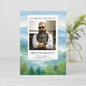 水彩霧山葬式プログラム 招待状 (スタンド正面)