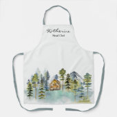水彩霧素朴の森マウンテンキャビン エプロン (正面)
