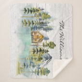 水彩霧素朴の森マウンテンキャビン シェルパブランケット (正面)