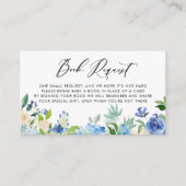 水彩青あじさい花ブックスベビー エンクロージャーカード (正面)