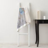 水彩青いジェイの鳥の森の自然アートシェル シェルパブランケット (インサイチュ)