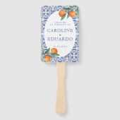 水彩青いプロ地中海のグラ結婚ム ハンドファン (正面)