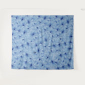 水彩青いワイルドフラワーブーケ タペストリー (正面(横))