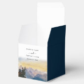 水彩青い山々パイン結婚ズ フェイバーボックス (オープン)