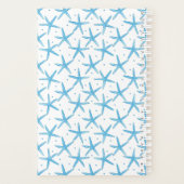 水彩青い星のパターン プランナー手帳 (裏面)