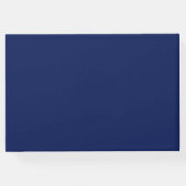 水彩青い花の花束結婚- Guest Book ゲストブック (裏面)