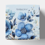 水彩青い花好きボックス フェイバーボックス (上部)