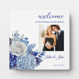 水彩青い花束 –  フォトプラーク