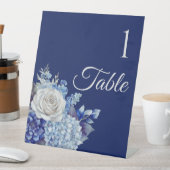 水彩青い花花束結婚の –  台座サイン (インサイチュ)