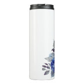 水彩青い花花花花花花花花束花嫁 –  タンブラー (裏面)